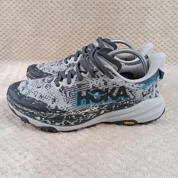 Hoka Speedgoat 6 GTX Men’s Size 8.5D Blue Gray Running Shoe 1155150-SSTT - Picture 4 of 13